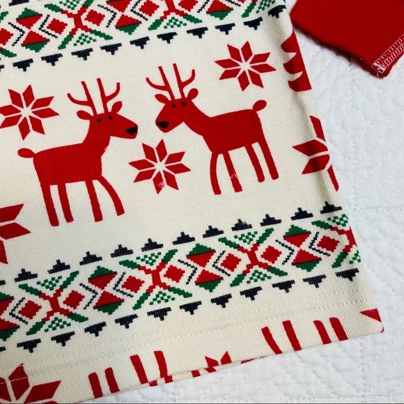 Hanna Andersson - Long John Pajama Set in Dear Deer 12 - Picture 6 of 11